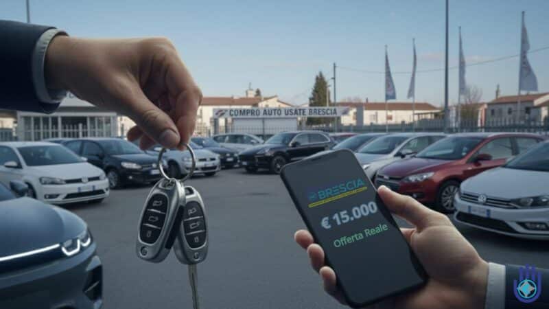 Compro auto usate Brescia: modulo di valutazione online e stima del valore di mercato per auto con meno di 200.000 km.